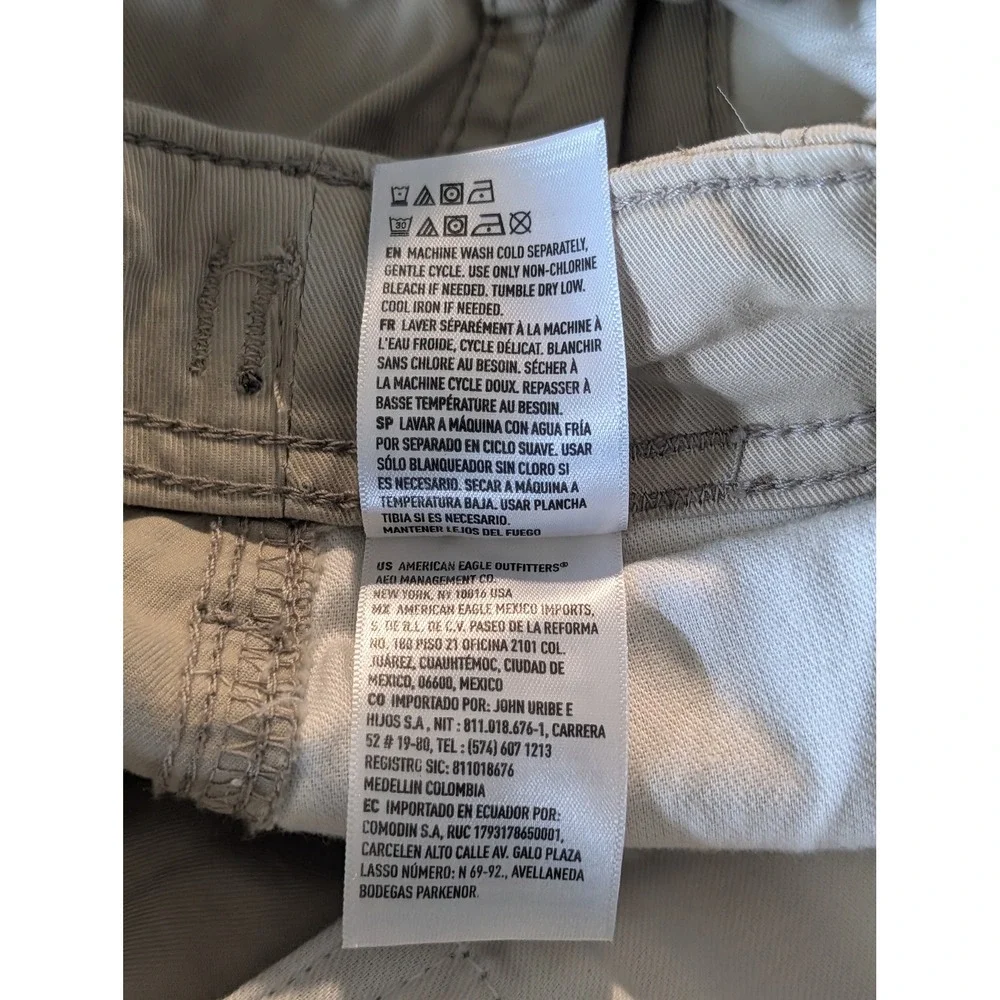 American Eagle NEW Flex Lived In Cargo Shorts NWT Khaki Beige Men's Size 31 Code